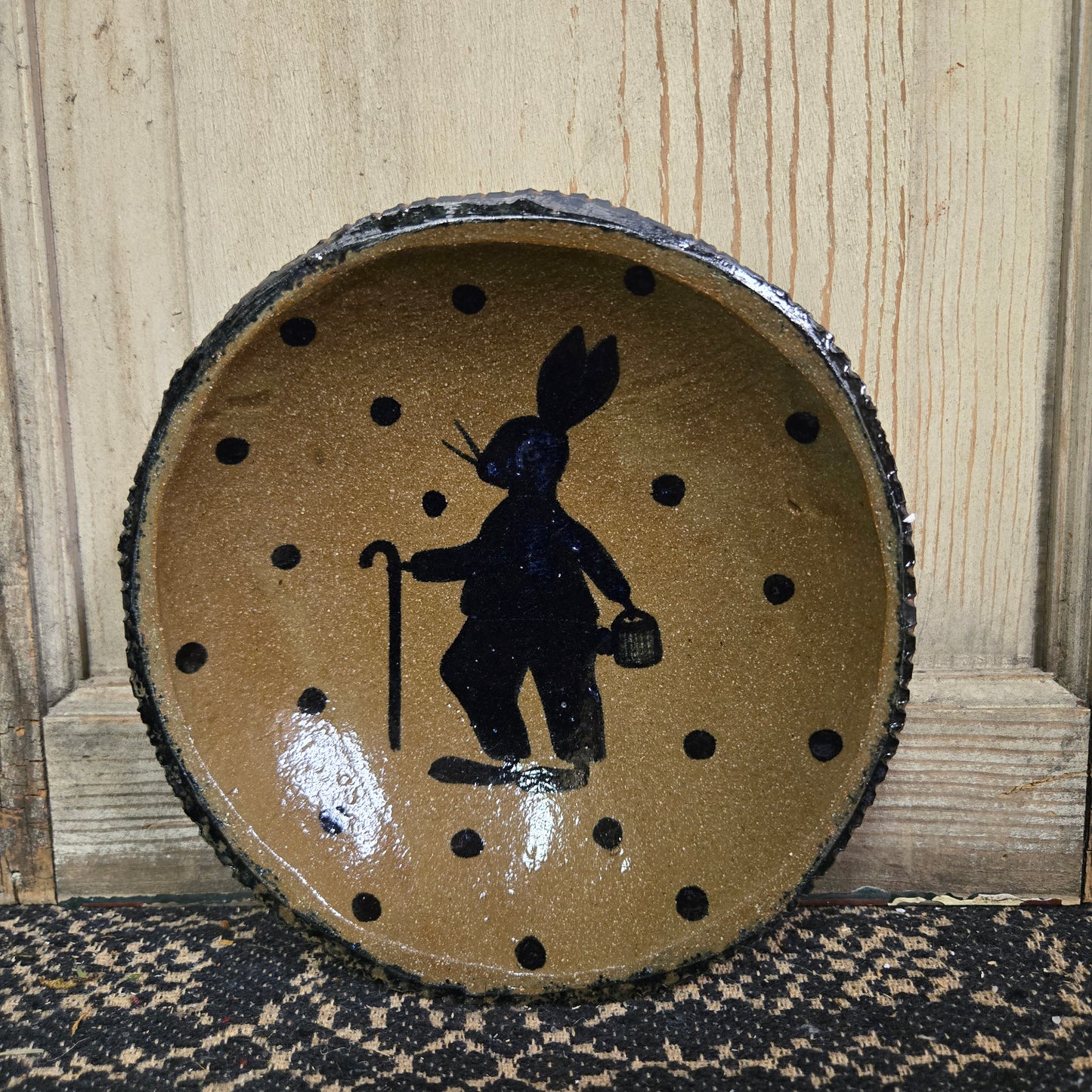Collection of Round Stoneware Plates - 7"