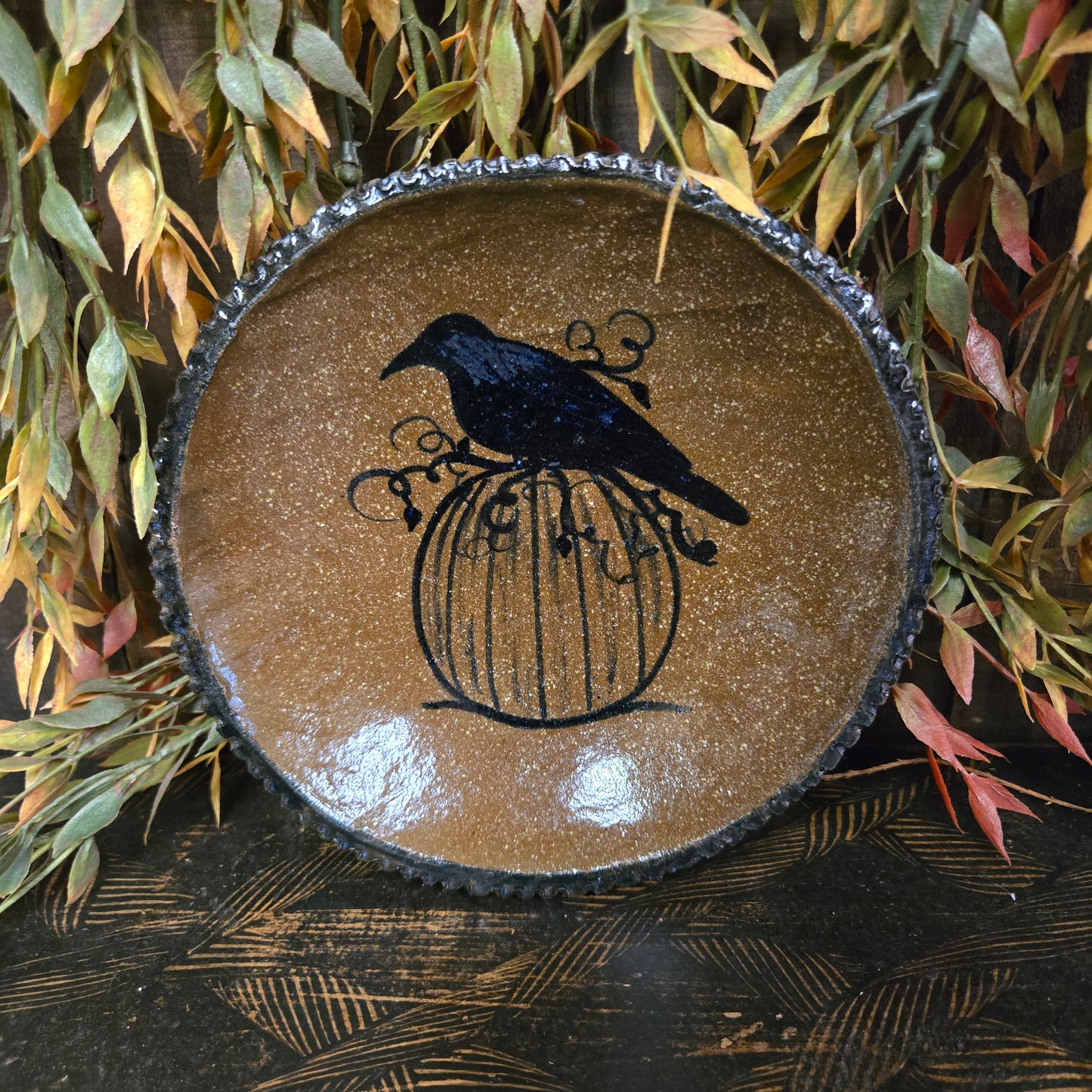 Collection of Round Stoneware Plates - 7"