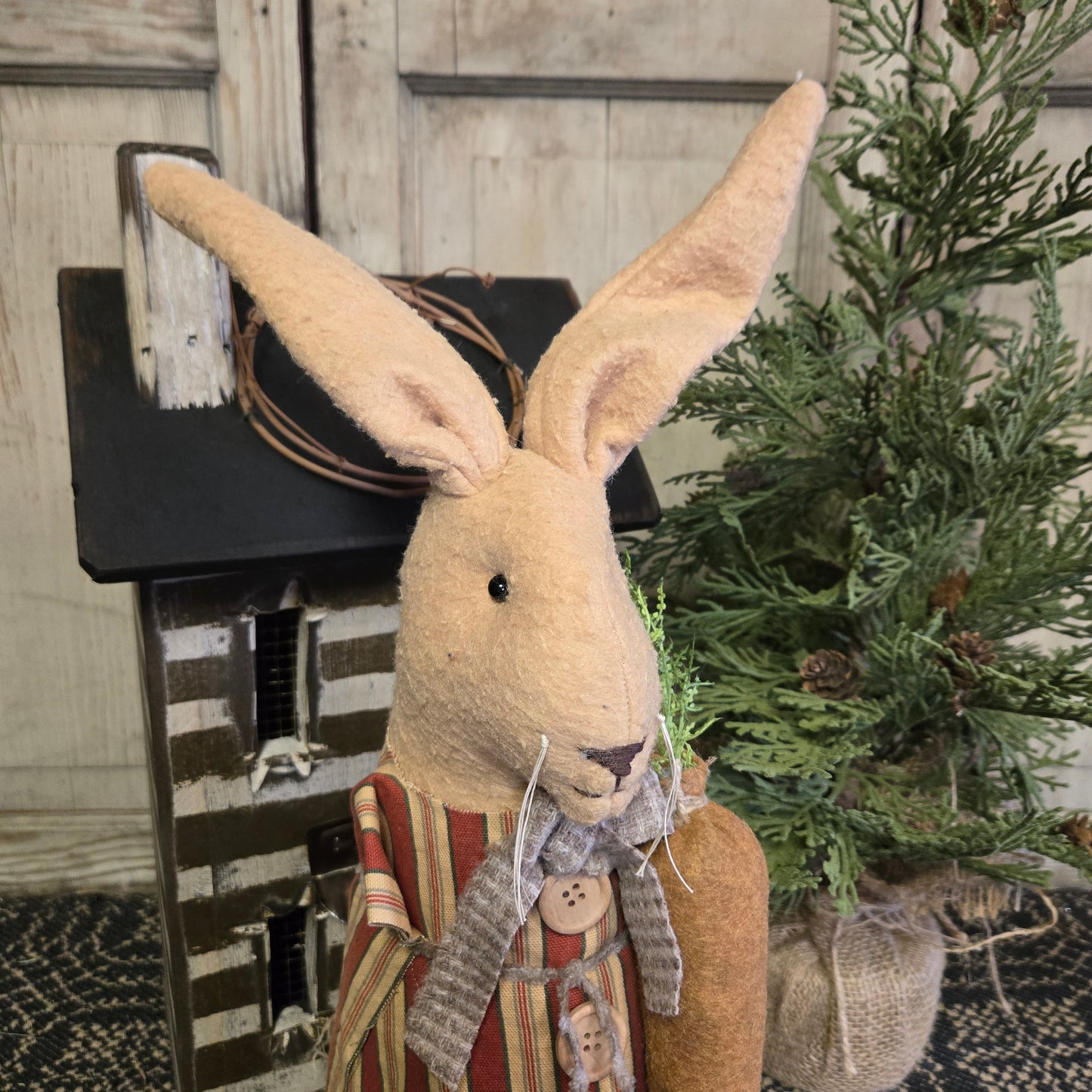 Mrs. Bunny Holding Carrot