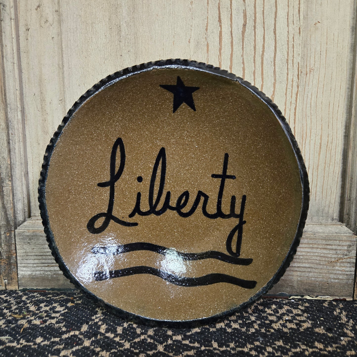 Collection of Round Stoneware Plates - 7"