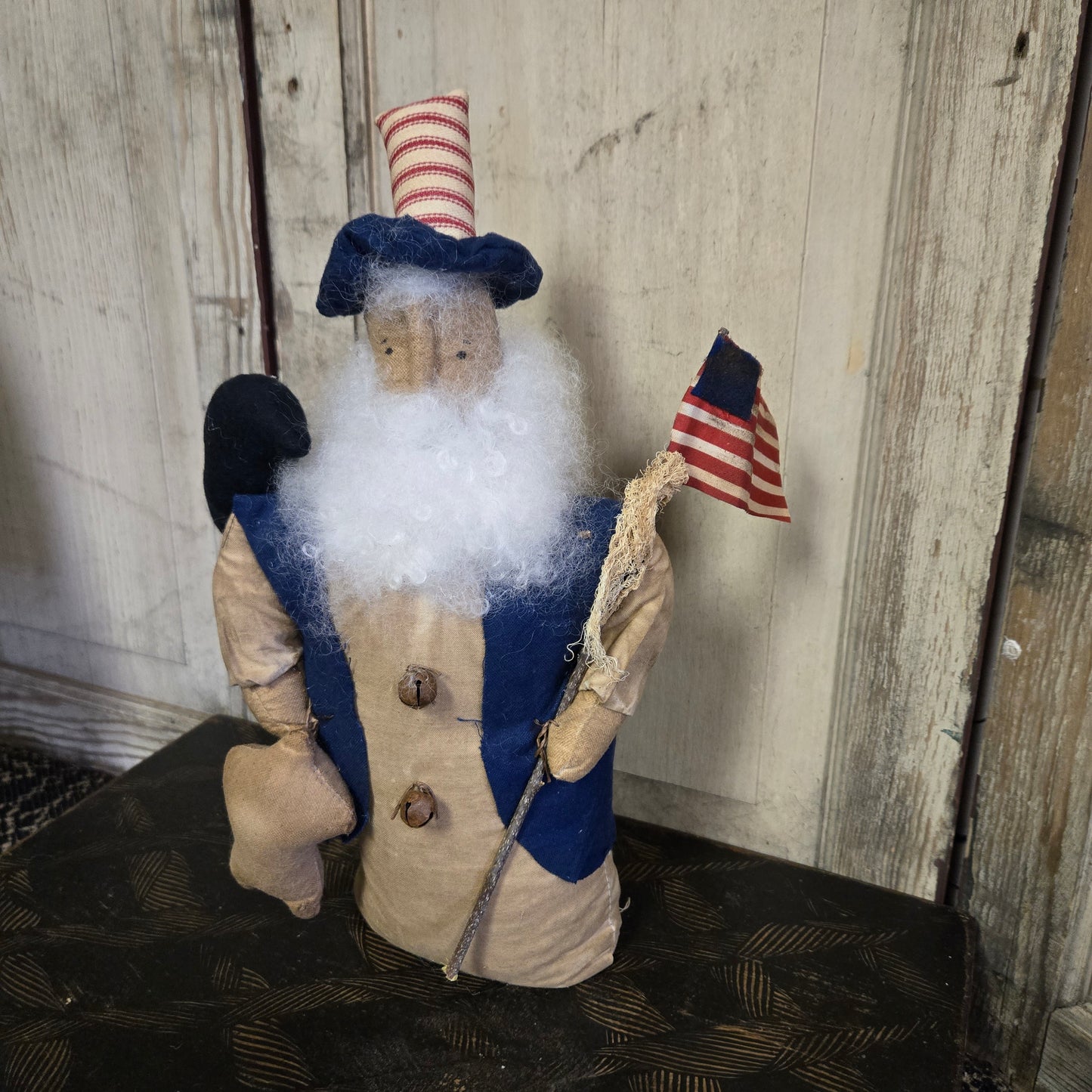 Uncle Sam Holding Flag