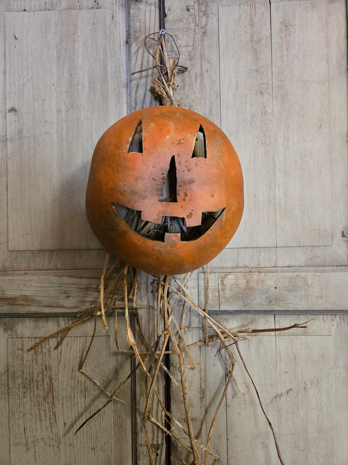 Jack-O-Lantern Gourd Hanger