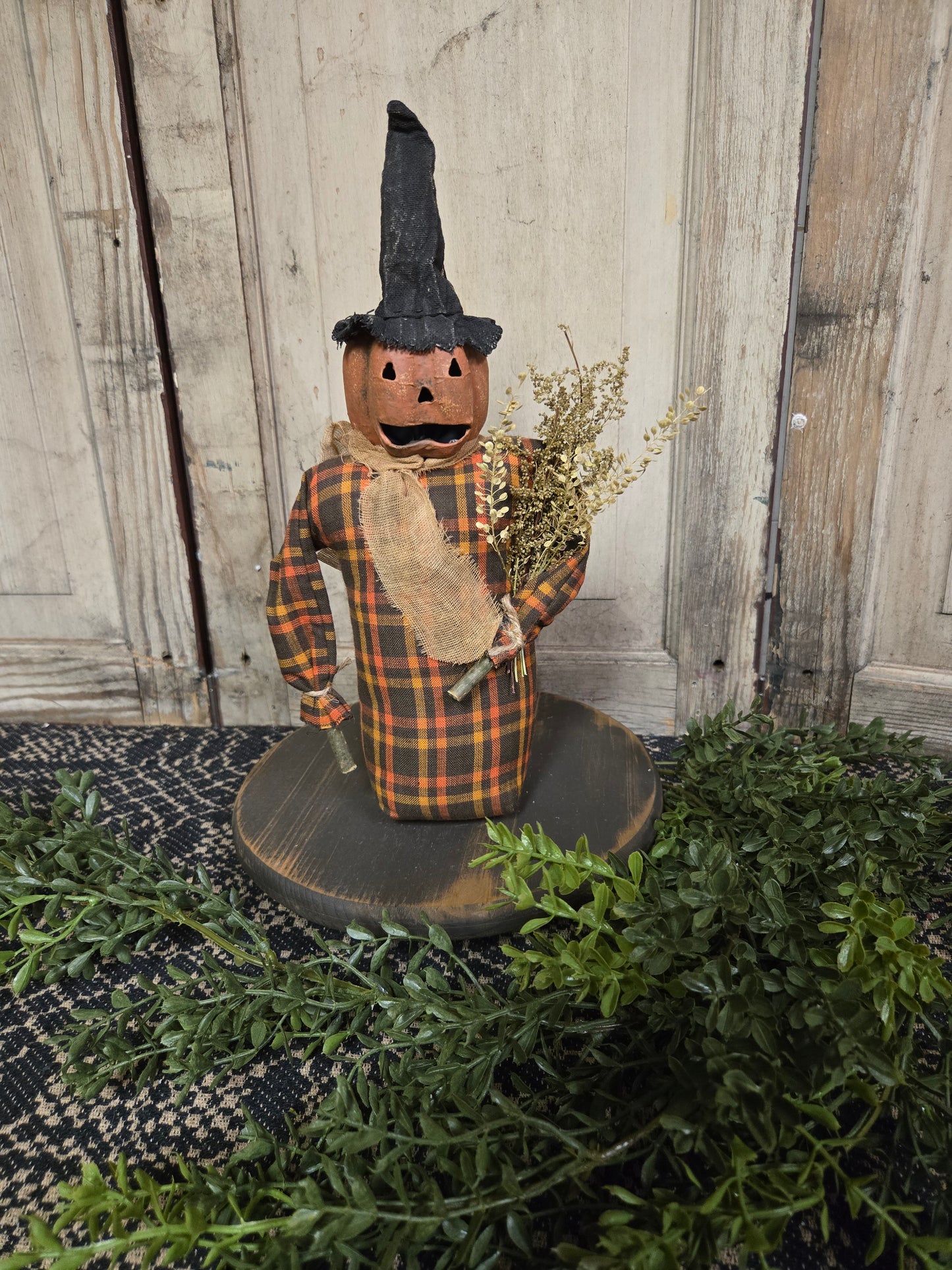 Scarecrow with Paper Mache Head