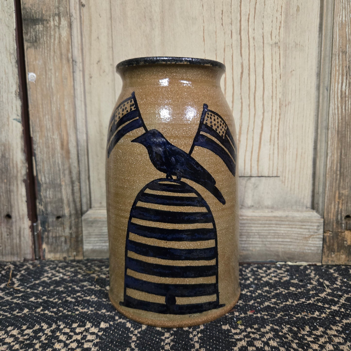 Collection of Large Stoneware Canning Crocks