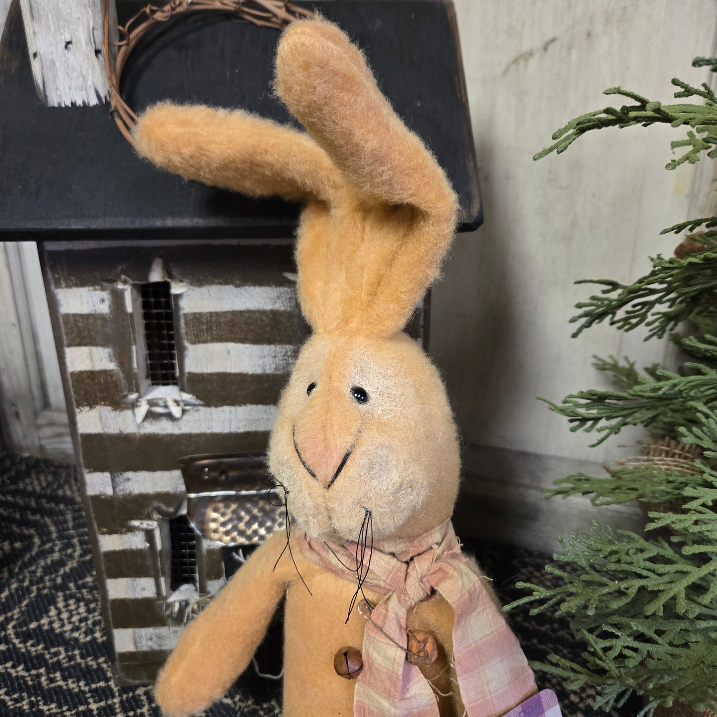 Primitive Bunny with Scarf