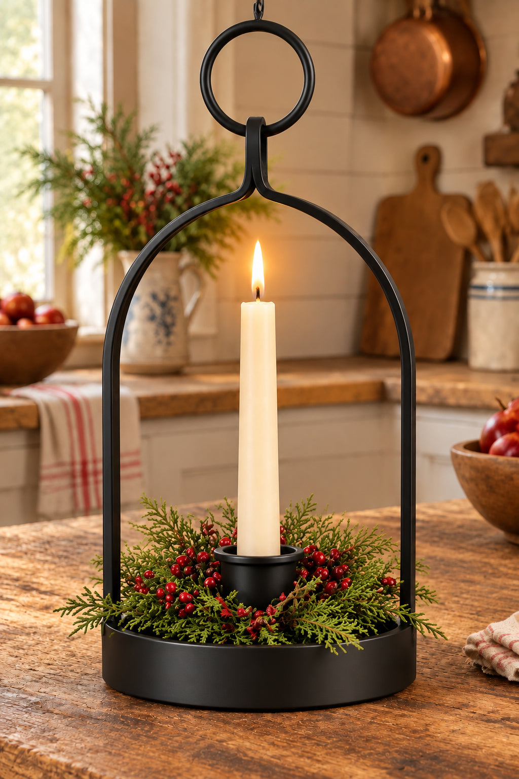 Small Black Metal Lantern