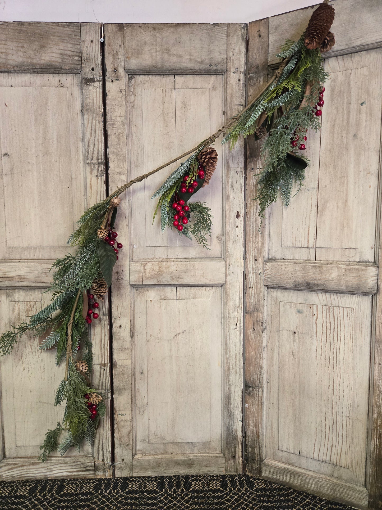 50" Pine and Berry Garland