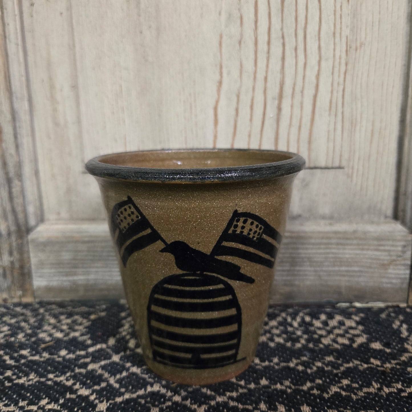Collection of Small Stoneware Tumblers
