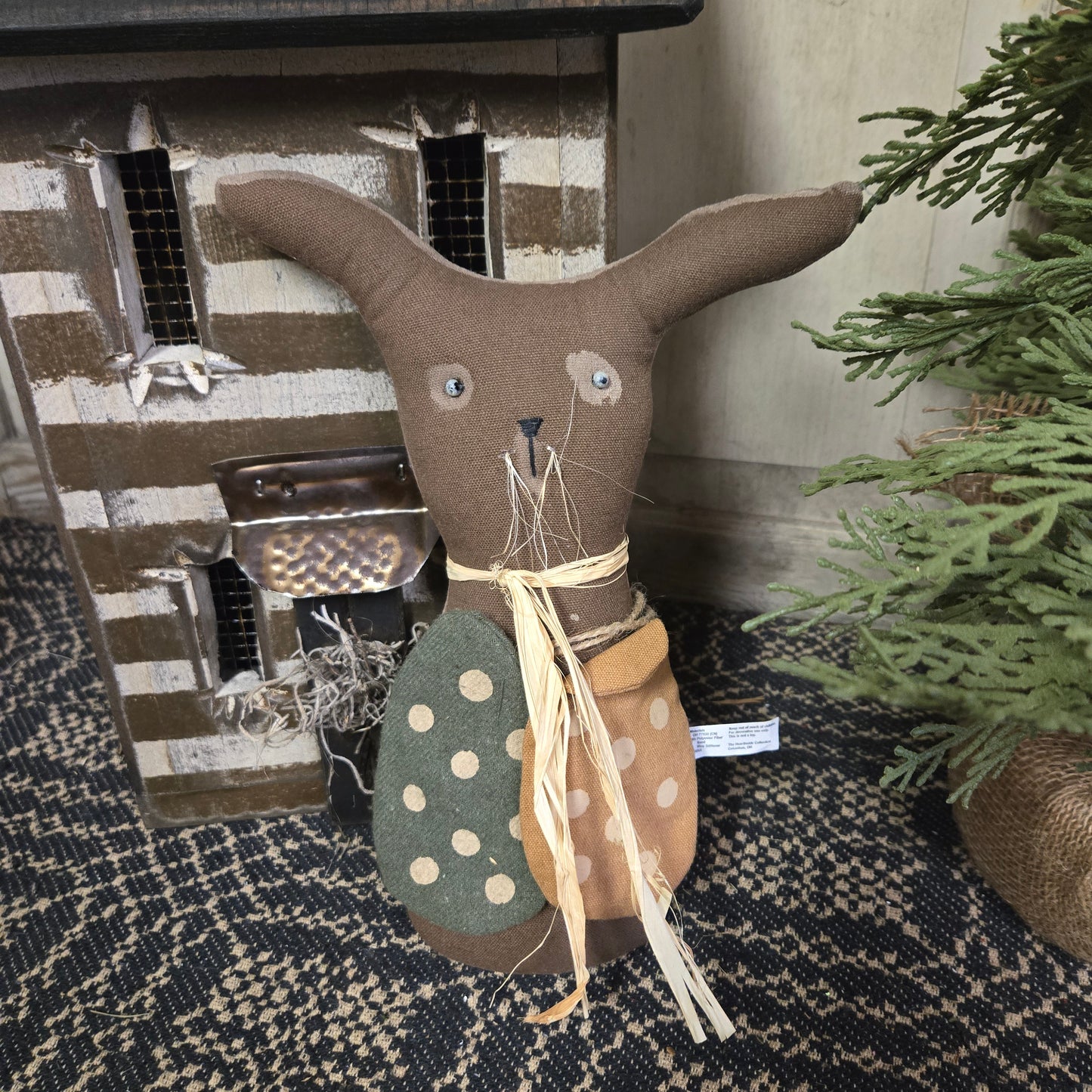 Primitive Bunny with Eggs