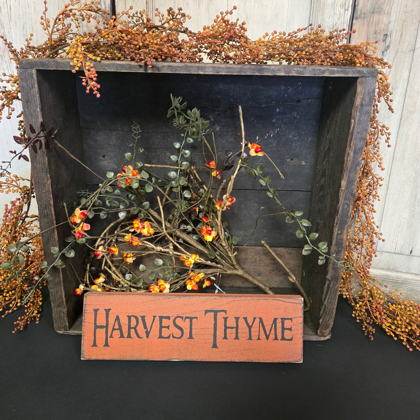 Harvest Thyme Wood Sign