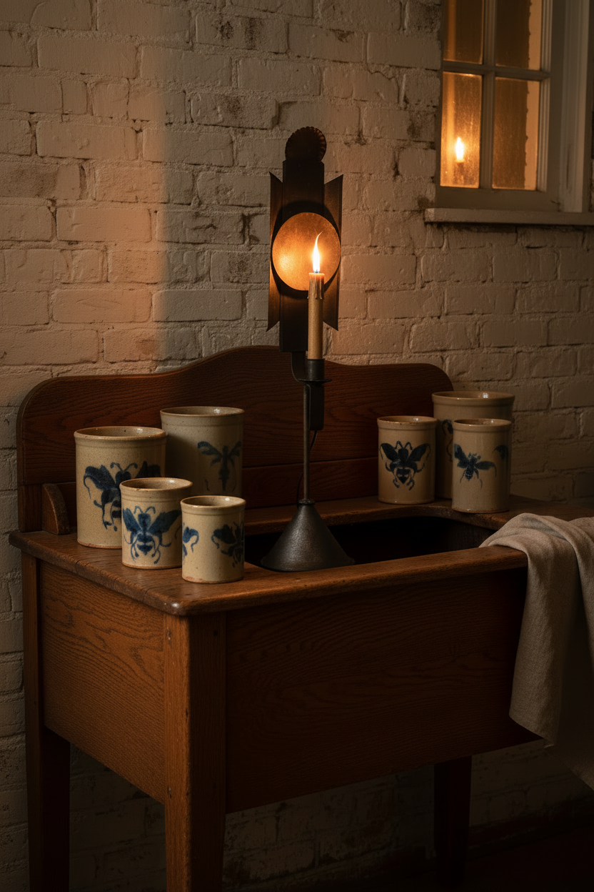 Sabrina with Sides Tin Table Light