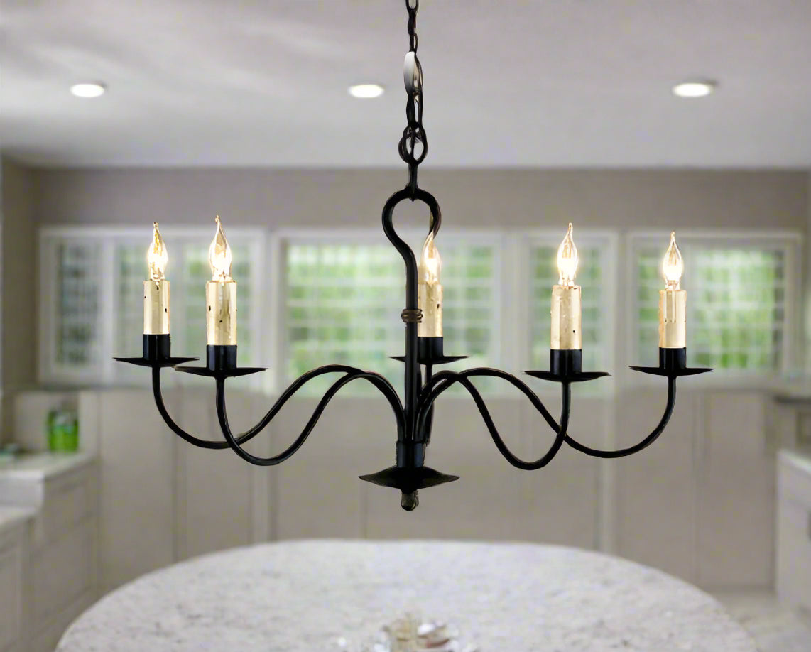 Stoughton Wrought Iron Chandelier