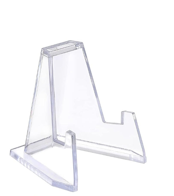 Clear Mini Plate Stand - Flat Top