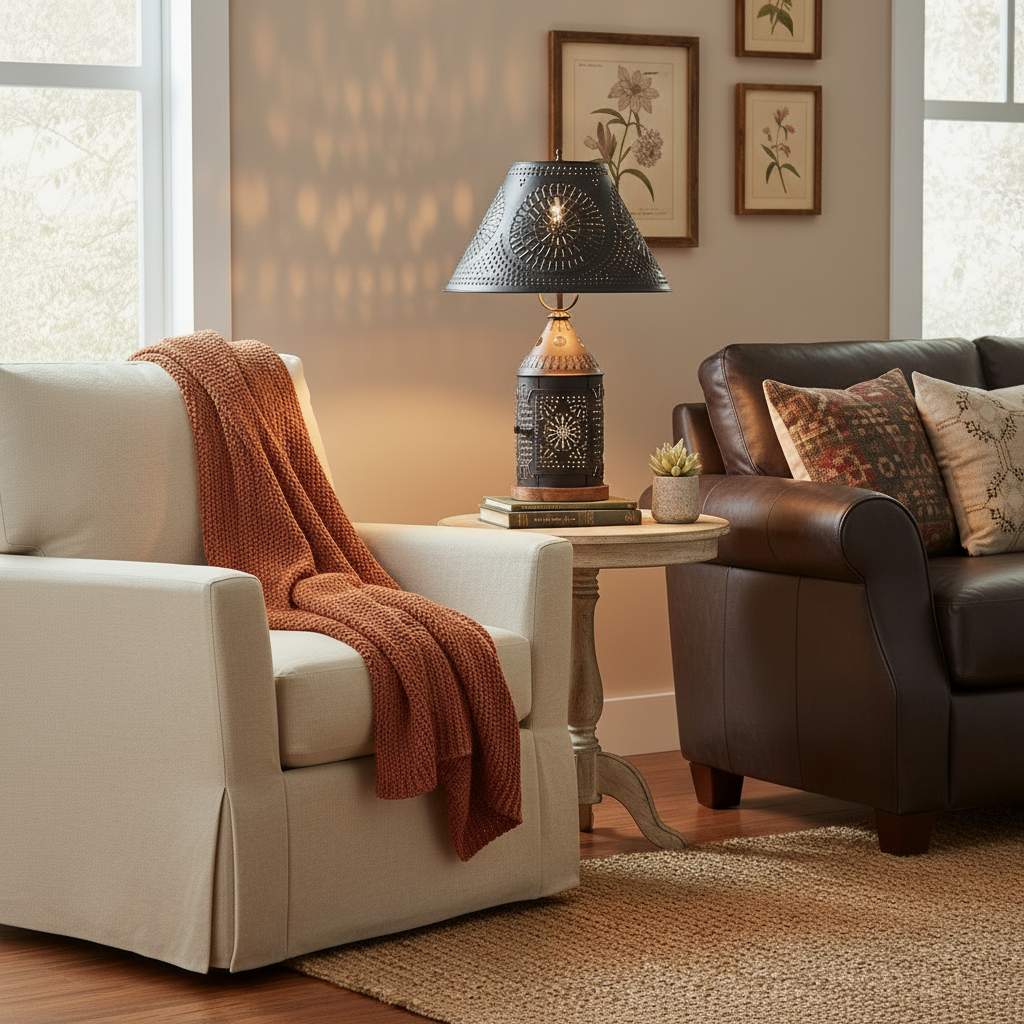 Tinner's Revere Lamp with Metal Shade