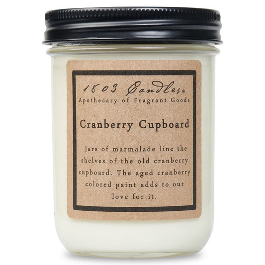 CRANBERRY CUPBOARD-14OZ JAR CANDLE