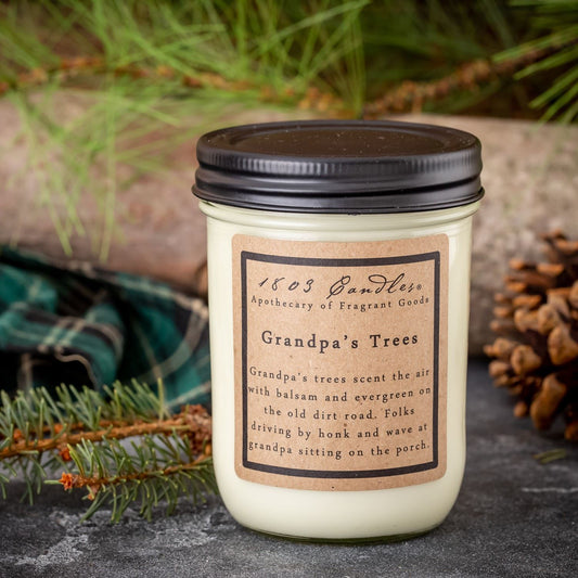 GRANDPA'S TREES-14OZ JAR CANDLE