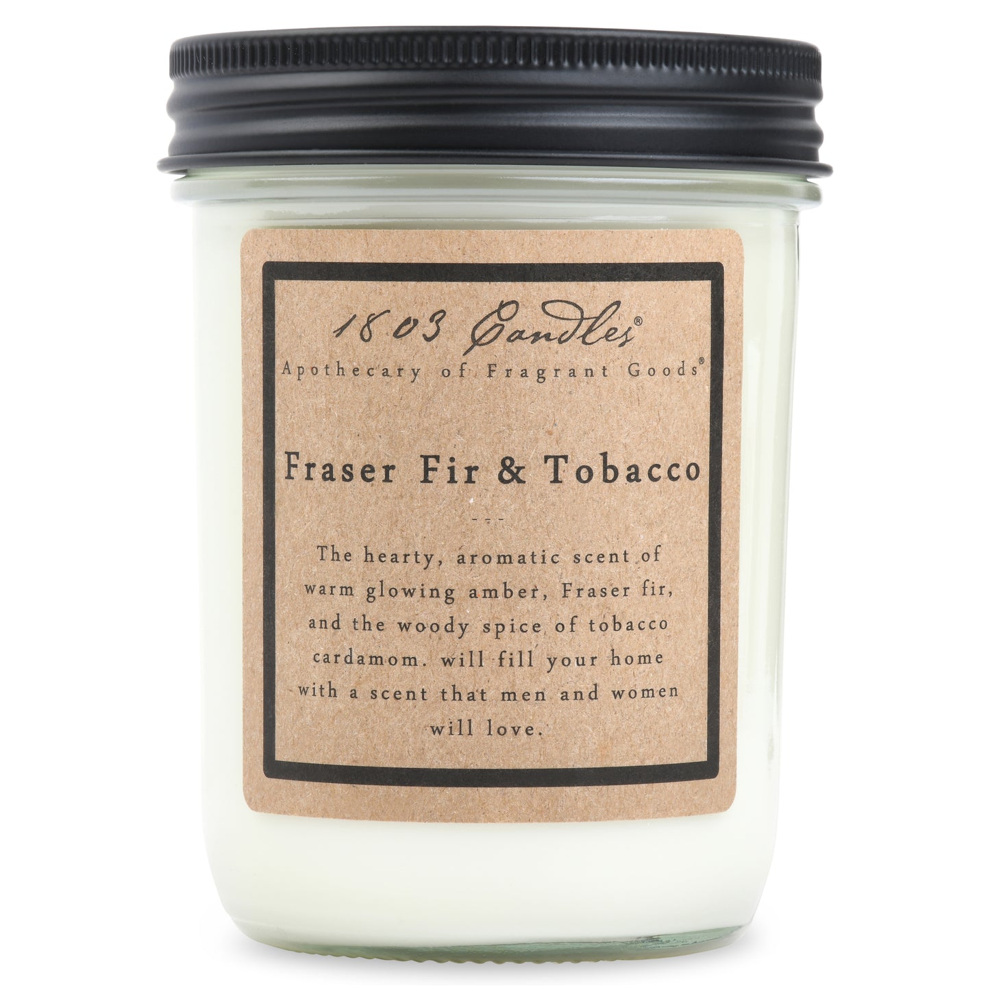 FRASER FIR & TOBACCO-14OZ JAR CANDLE