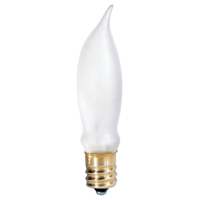 7-1/2 Watt  CA5 Incandescent Frosted Flame TIp Light Bulb