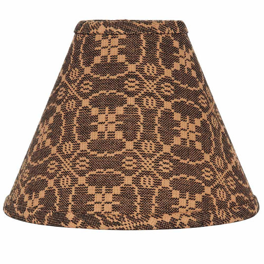 Marshfield Jacquard Lampshade 10" Regular Clip Black