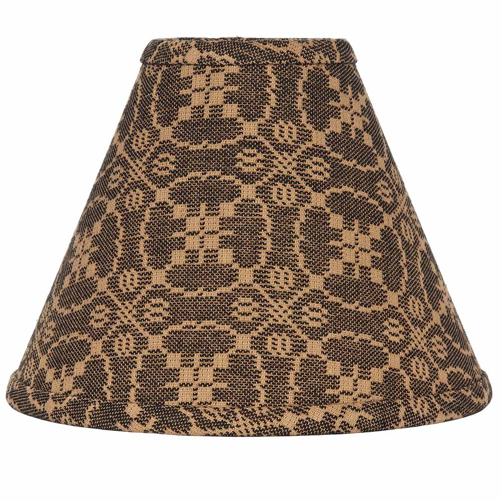 Marshfield Jacquard Lampshade 12" Regular Clip Black
