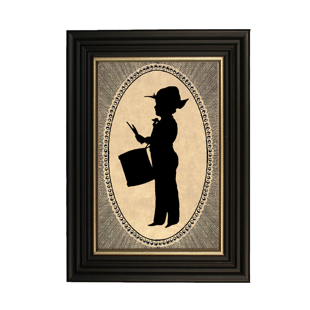 Drummer Boy Printed Silhouette