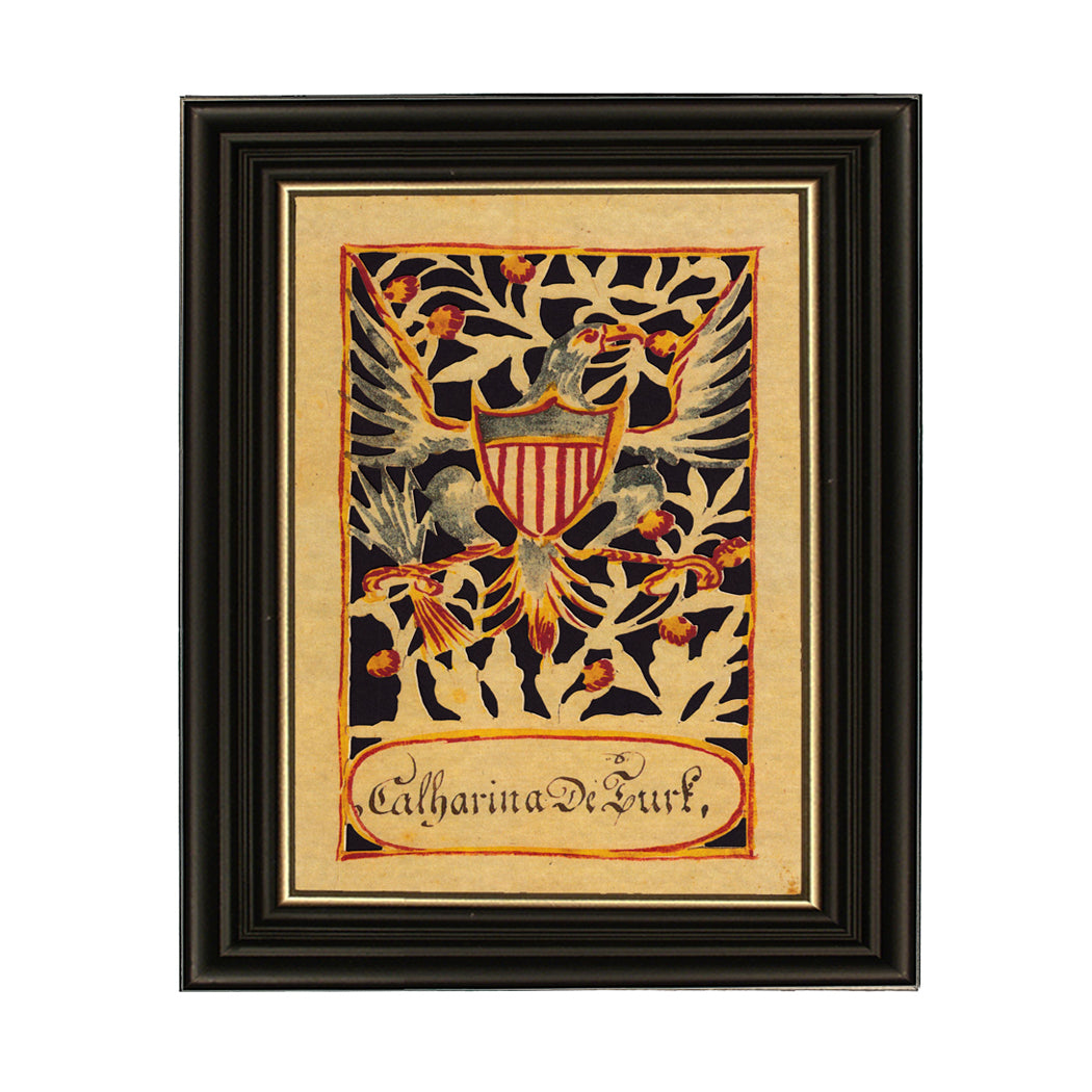 Eagle with Shield Scherenschnitte