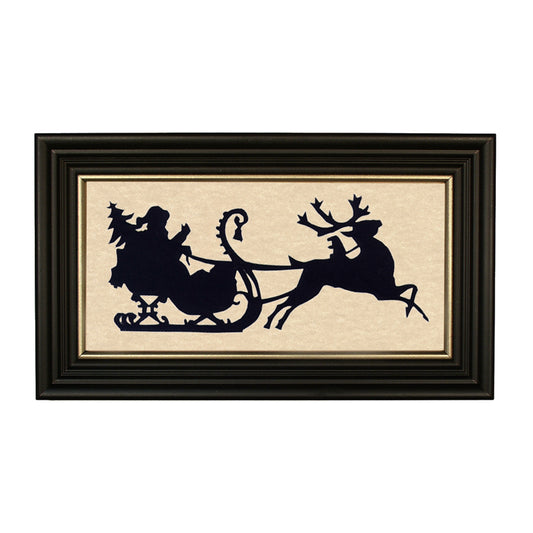 Sleigh Bells Ring Paper Cut Silhouette