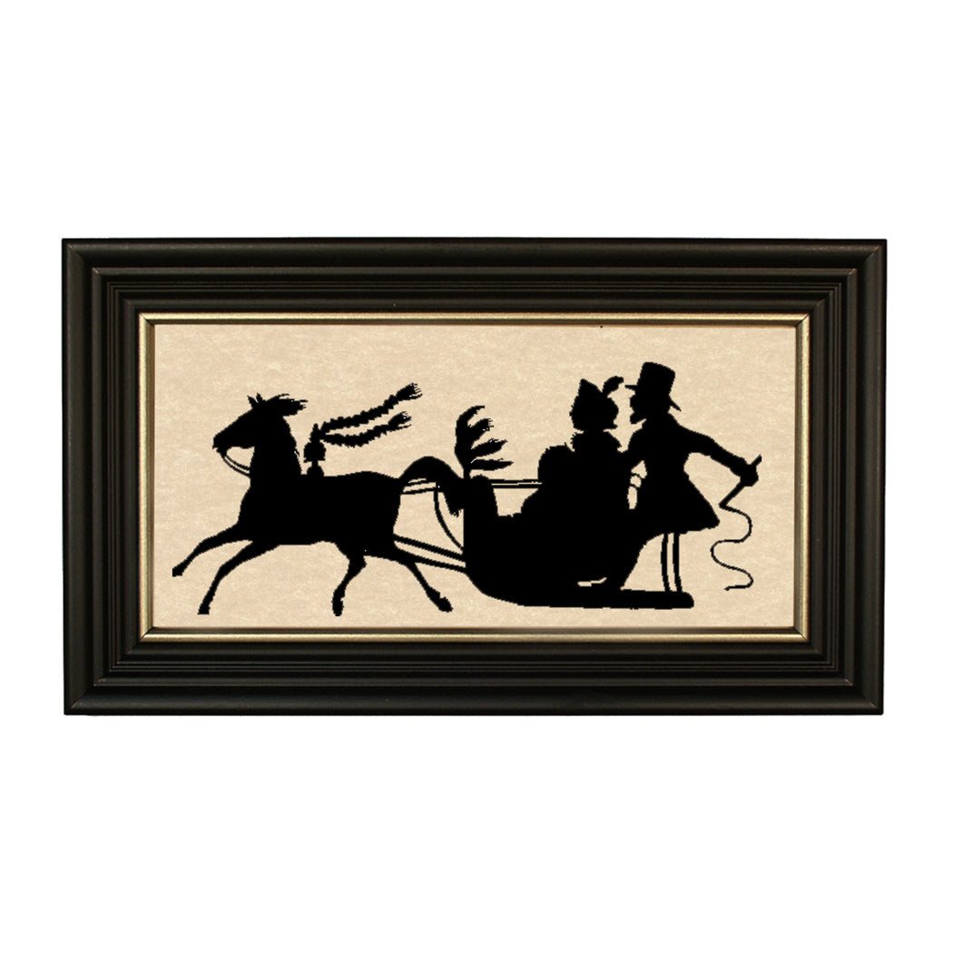 Dash Through the Snow Paper Cut Silhouette