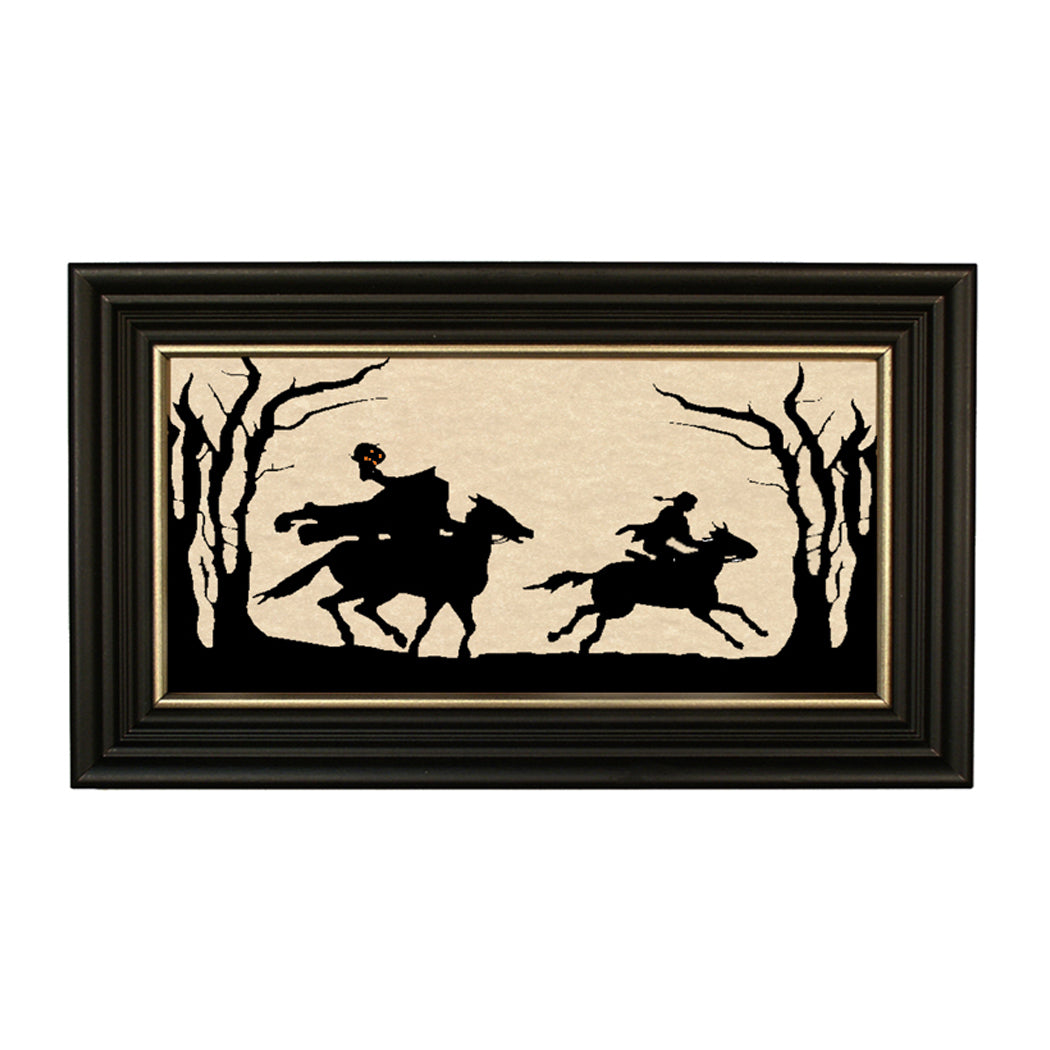 Headless Horseman Paper Cut Silhouette