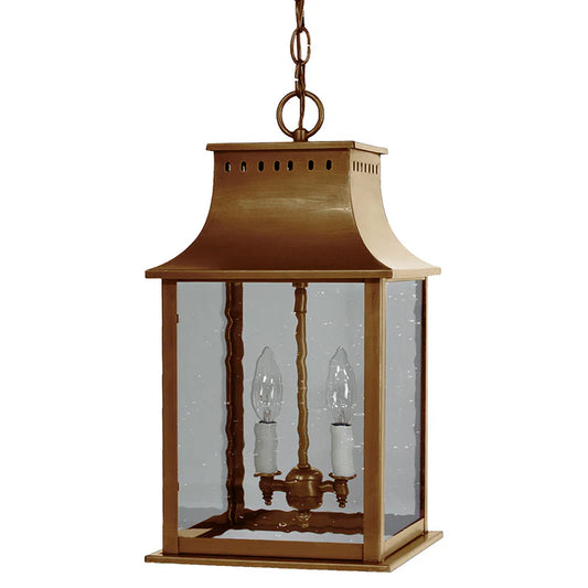 Medium Rockland Hanging Light - Antique Brass