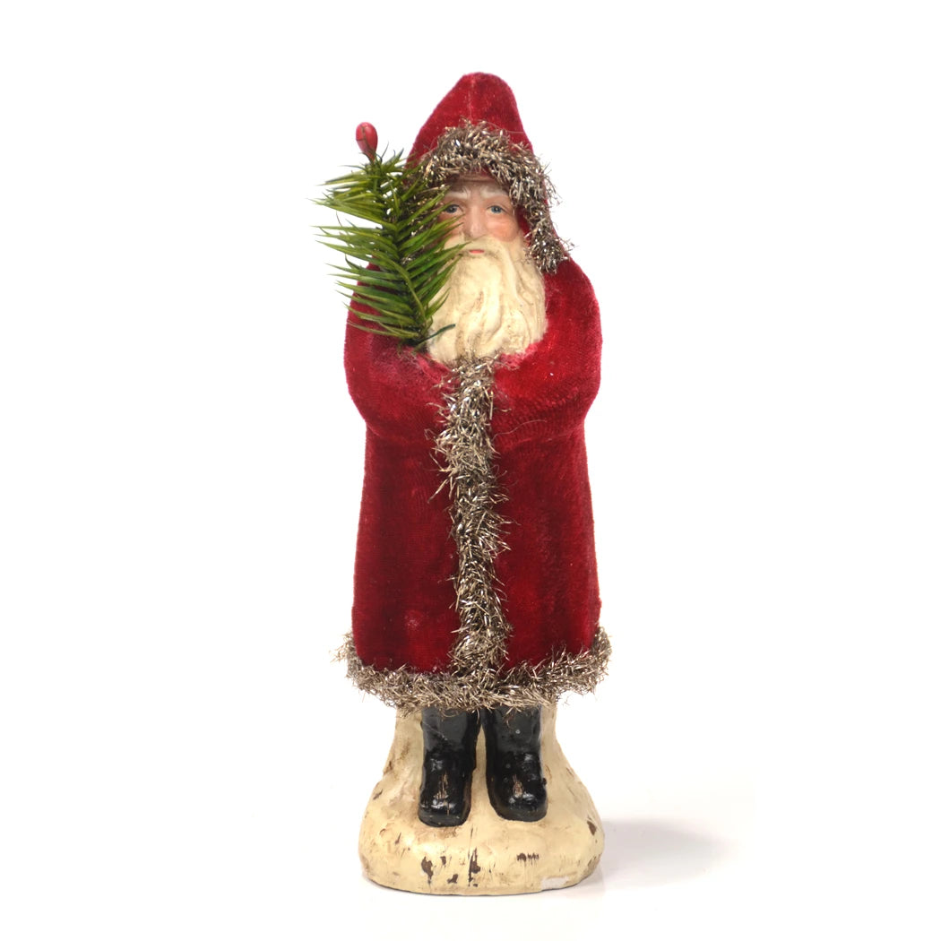 8" Deep Red Velvet Belsnickel