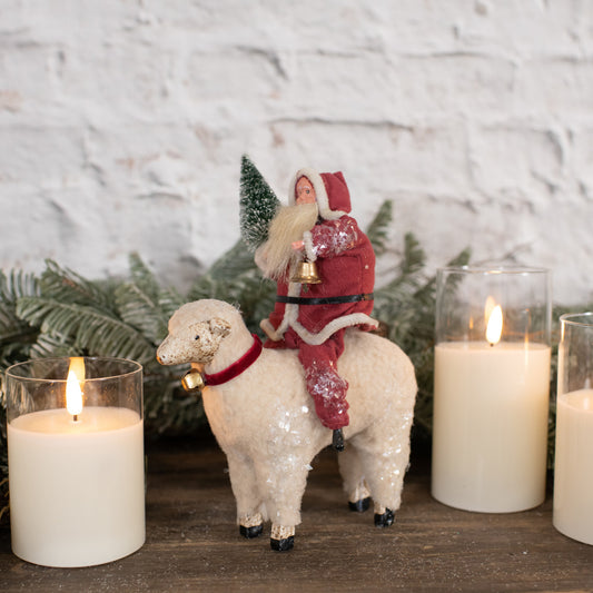 SANTA ON SHEEP