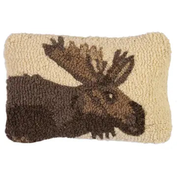 Moose Hooked PIllow