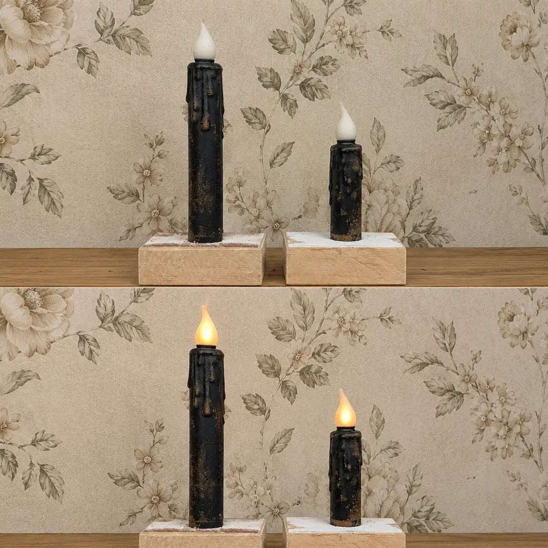 LED Timer Taper Candles - 7"