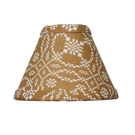 Lover's Knot Mustard Jacquard Shade - 6"