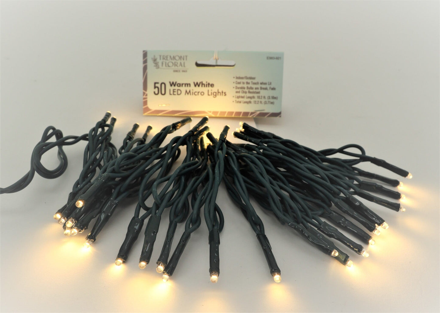 50 DECO LIGHTS W/GREEN CORD
