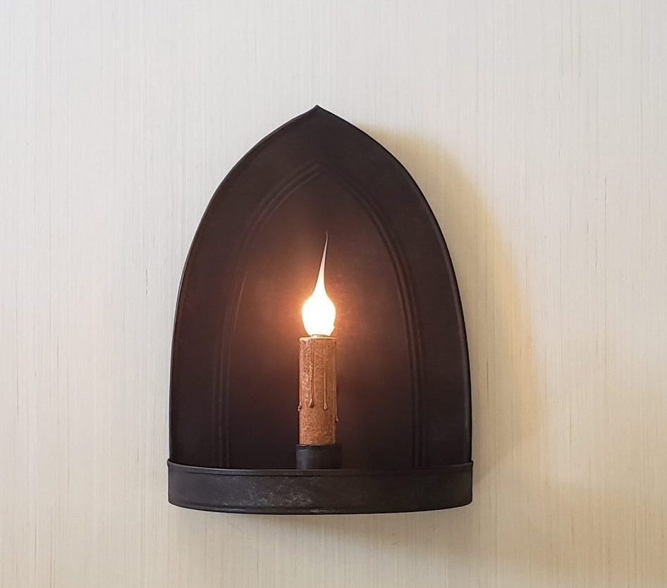 Church Tin Sconce Single Electric