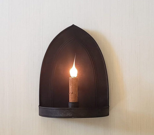 Church Tin Sconce Single Electric