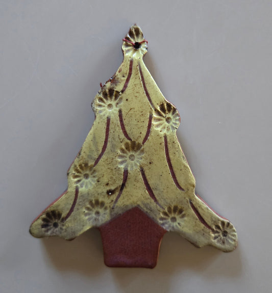 Tree Redware Ornament