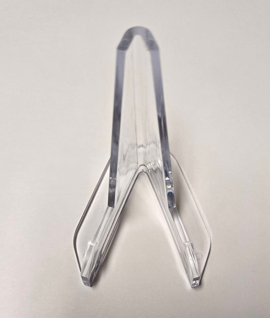 Clear Mini Plate Stand - Point Top