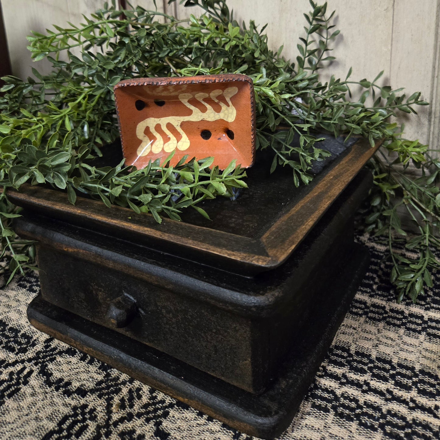 Collection of 2" x 3" Rectangle Plates - Turtle Creek Pottery from the Workshops of David T. Smith