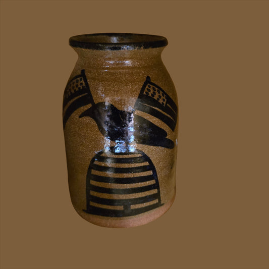 Collection of Small Stoneware Canning Crocks