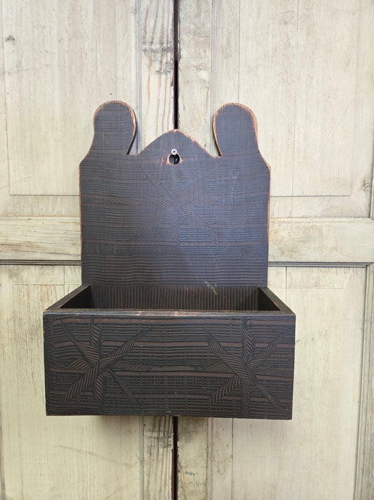 Collection of Primitive Combed Wall Boxes