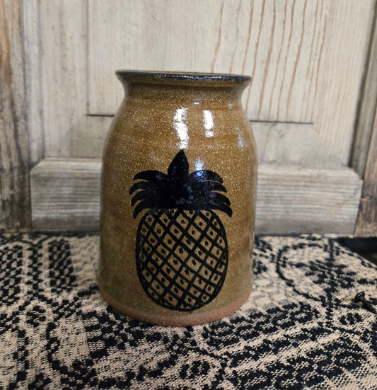 Collection of Small Stoneware Canning Crocks