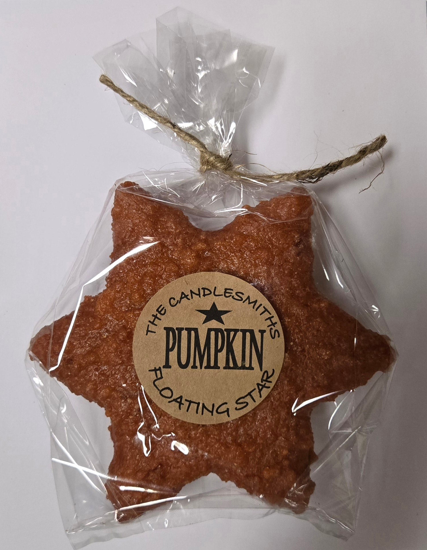PUMPKIN LARGE STAR FLOATING CANDLE