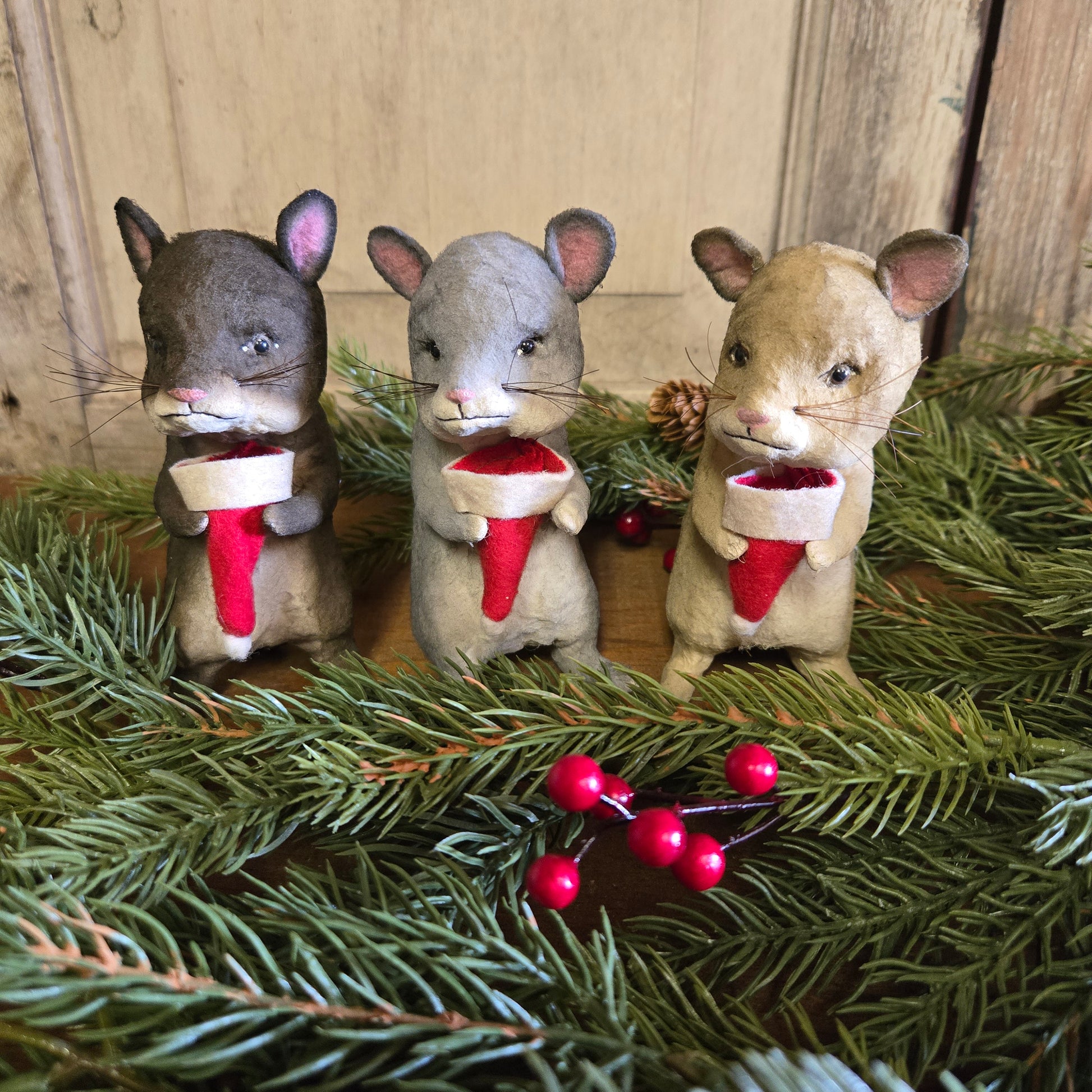 Primitive Mouse Holding Stocking - Craig Yenke