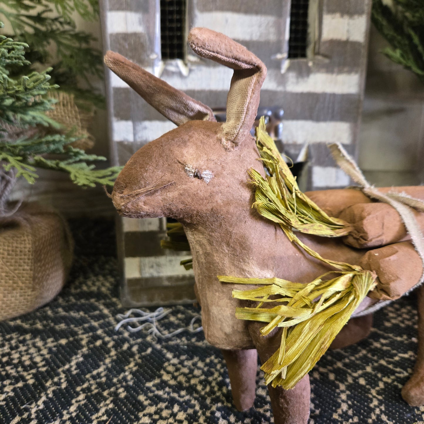 Primitive Bunny with Carrot Sack