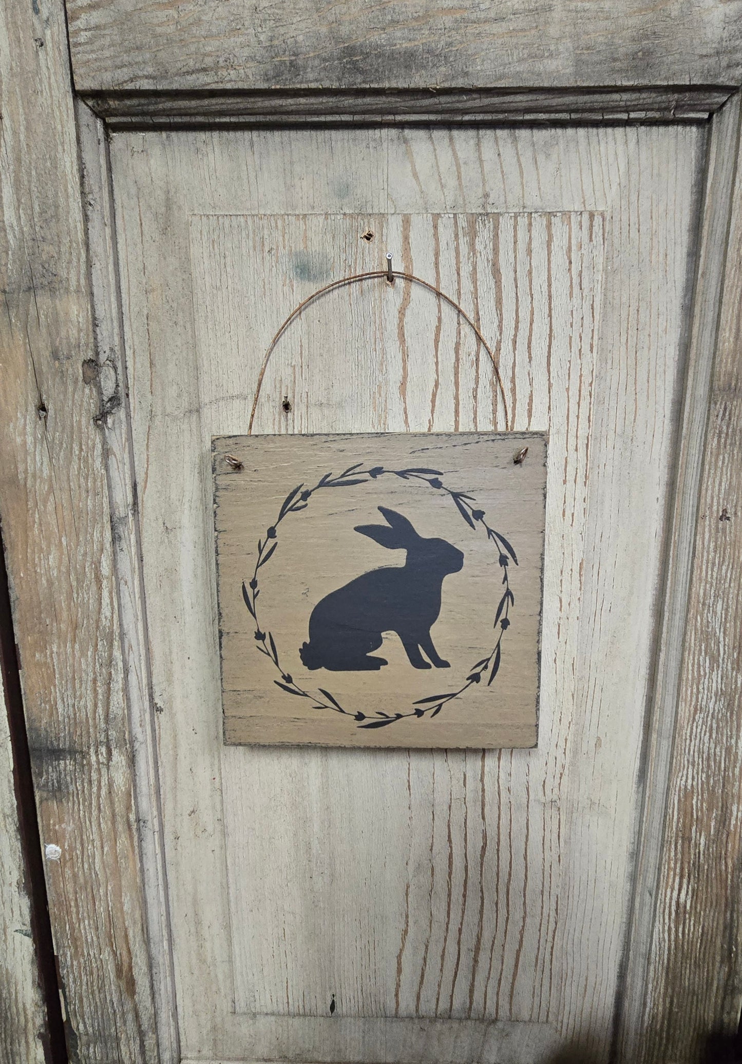 Bunny Wooden Plaque