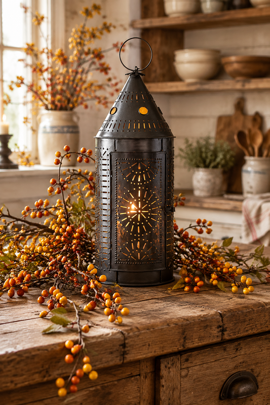 21-Inch Lantern in Smokey Black