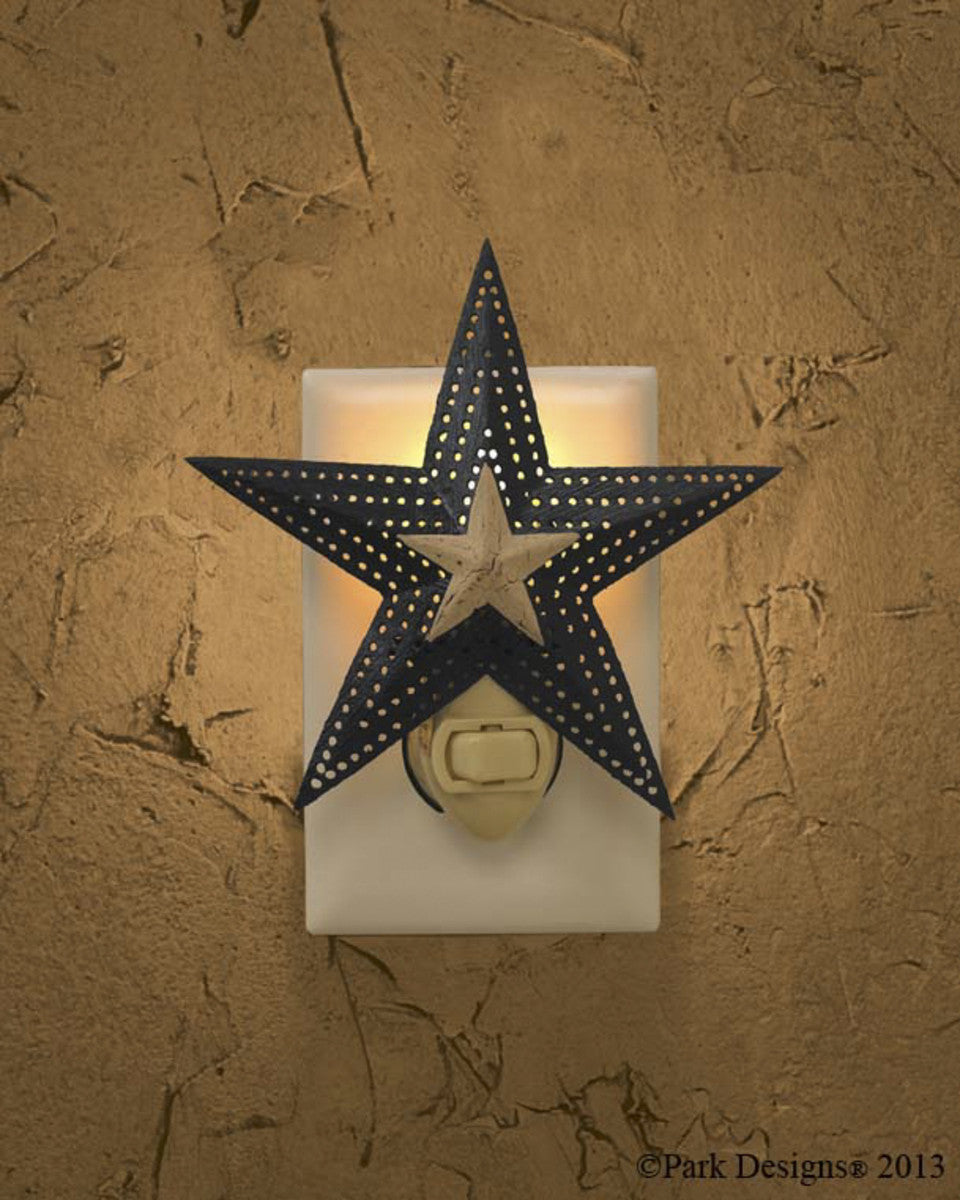 Punched Blackstone Star Primitive Night Light